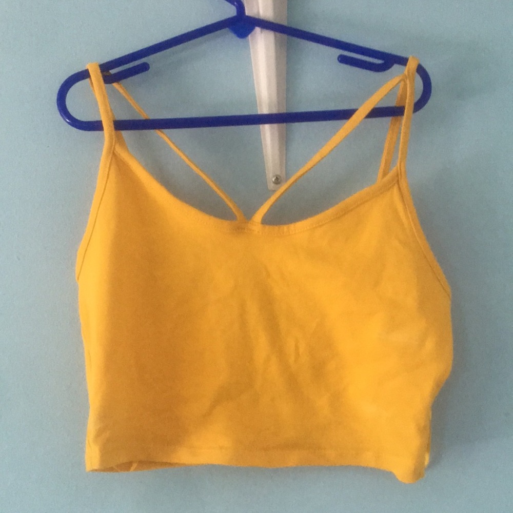 Mustard Yellow Crop Top
